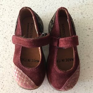 Nordstrom European Collection all suede Mary Janes